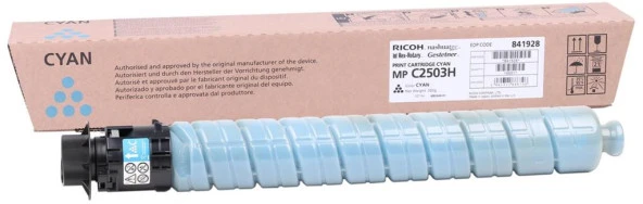 Ricoh MP C2503CH Cyan Mavi Orjinal Fotokopi Toneri MP C2003-2004-2011-2504 9.500 Sayfa ürün görseli 1