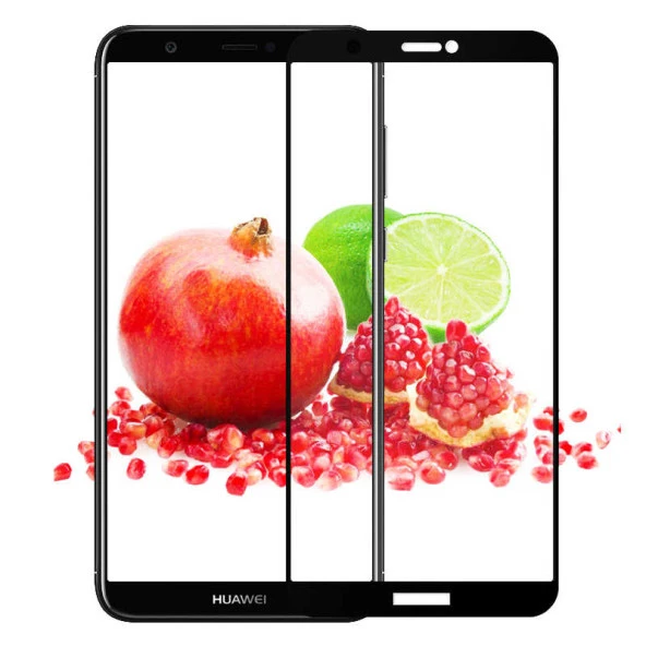 Huawei Y7 2018  Kenarları Kırılmaya Dayanıklı Cam Ekran Koruyucu ürün görseli 1