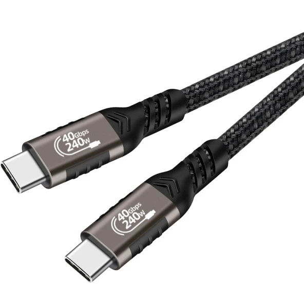 QG01 Type-C to Type-C USB4 PD Data Kablosu 240W 40Gbps 8K@60Hz 0.5 Metre ürün görseli 1
