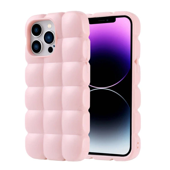 Apple iPhone 14 Pro Max Kılıf Parlak Esnek Silikon  Dom Dom Kapak ürün görseli 1