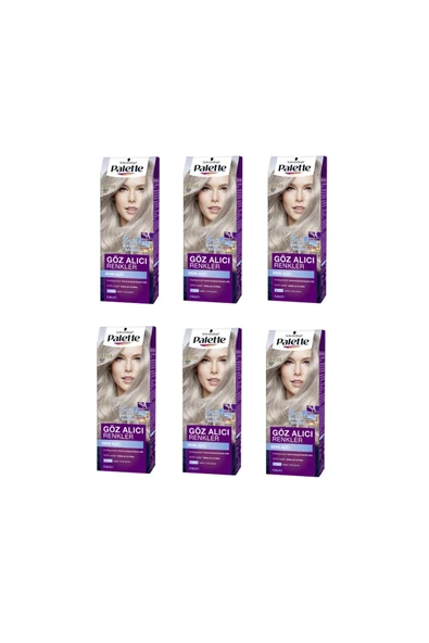 Palette Göz Alıcı Renkler 12-21 Gümüş Sarı x 6 Adet ürün görseli 1