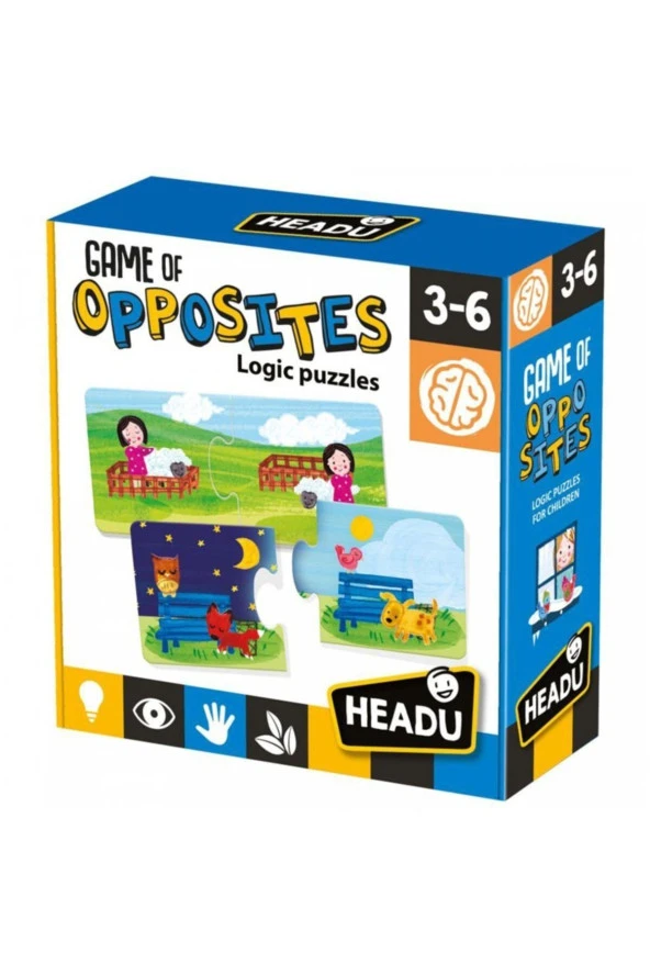 3-6 Yaş Zıt Kavramlar Öğrenme Yapbozu Oyunu (game Of Opposites) ürün görseli 1