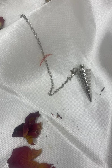 Gümüş Çelik Pandül Sarkaç Metal Burgu ürün görseli 1