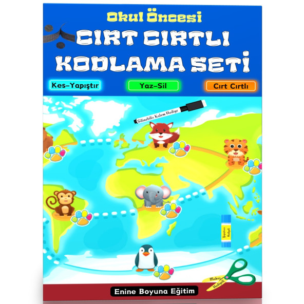 Okul Öncesi Cırt Cırtlı KODLAMA Eğitim Seti ürün görseli 1