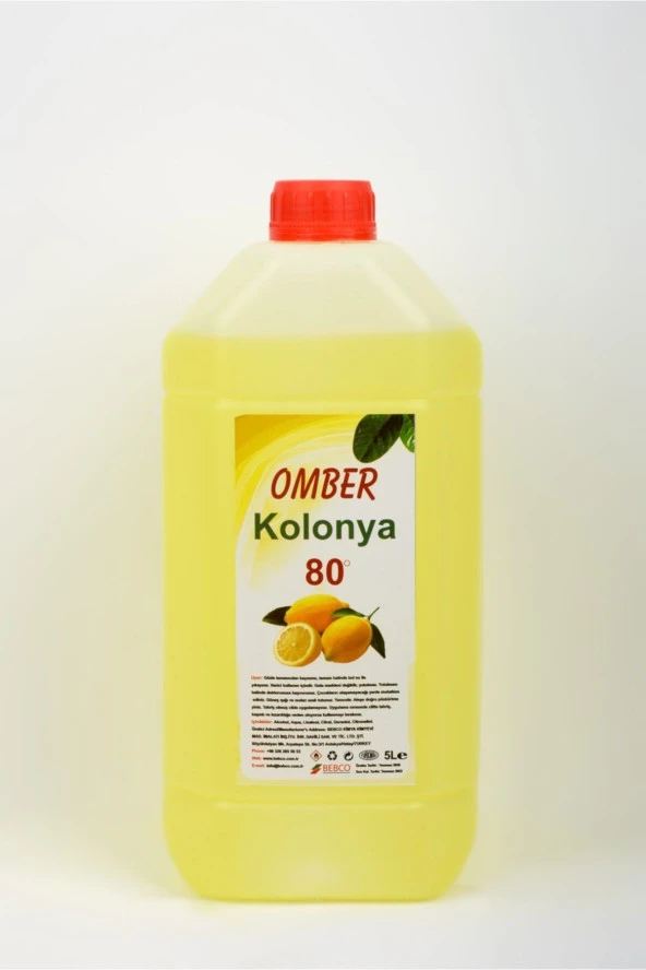 Limon Çiçeği Kolonya 5 Lt 80 Derece ürün görseli 1