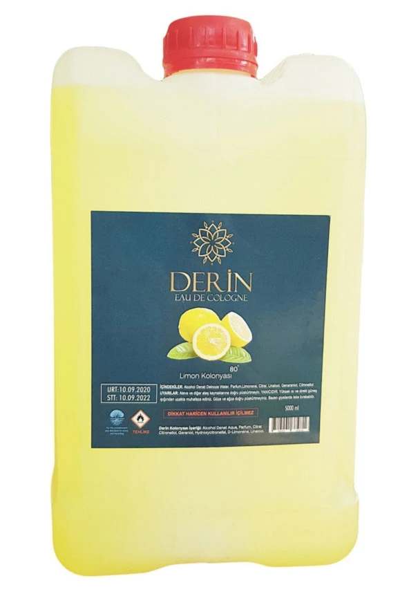 Limon Kolonyası Kolonya 80° 5 Lt Bidon 5 Litre ürün görseli 1