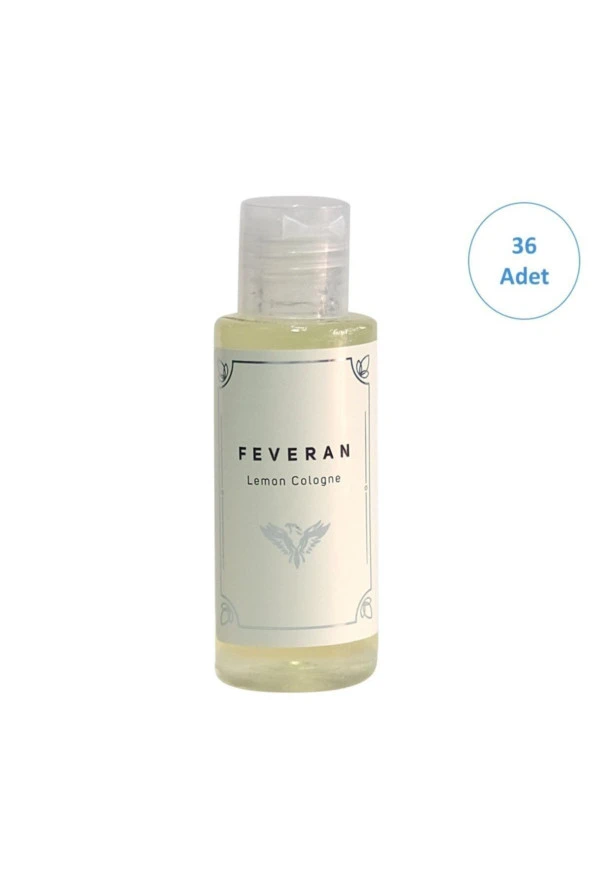 Kolonya 80 Derece Limon 50 Ml. Fliptop Standlı - 36 Adet ürün görseli 1