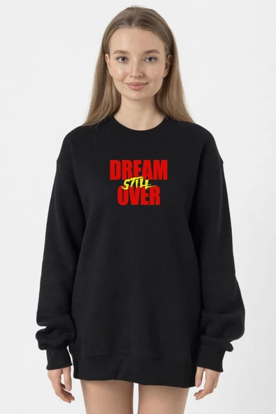 Dream Still Over Siyah Kadın 2ip Sweatshirt ürün görseli 1