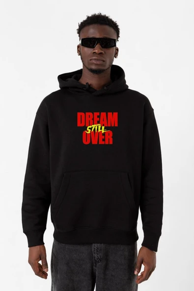 Dream Still Over Siyah Erkek 3ip Kapşonlu Sweatshirt ürün görseli 1