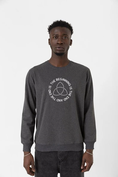 Dark The Beginning Füme Erkek 2ip Sweatshirt ürün görseli 1