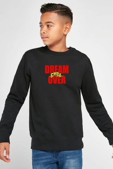 Dream Still Over Siyah Çocuk 2ip Sweatshirt ürün görseli 1