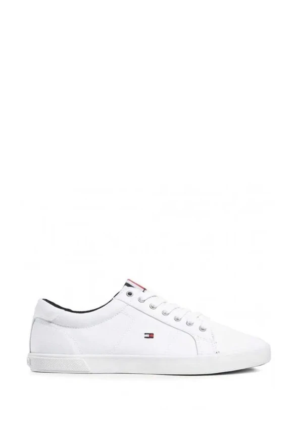 Tommy Hilfiger Men's White Sneakers Iconic Long Lace Sneakers FM0FM01536 ürün görseli 1