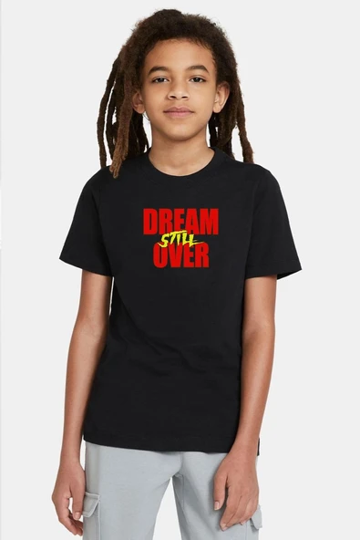 Dream Still Over Siyah Çocuk Tshirt ürün görseli 1