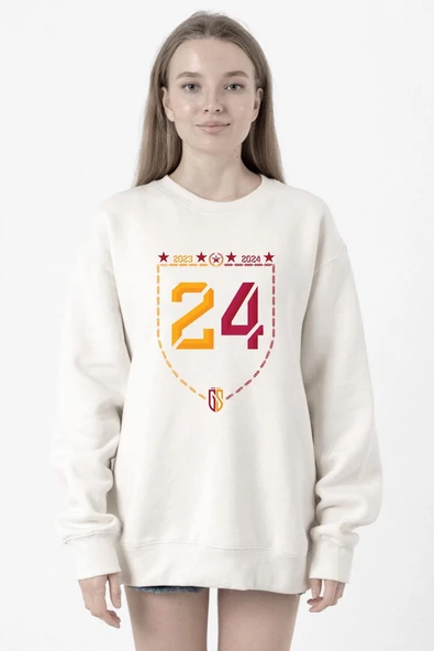 24 Şampiyonluk Beyaz Kadın 2ip Sweatshirt ürün görseli 1