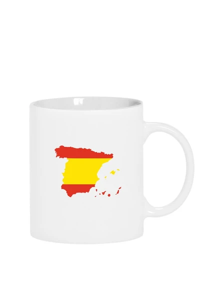 Euro 24 Spain Beyaz Kupa Bardak ürün görseli 1