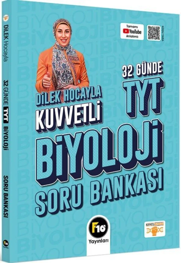 F10 Yayınları TYT Biyoloji Dilek Hocayla 32 Günde Soru Bankası ürün görseli 1