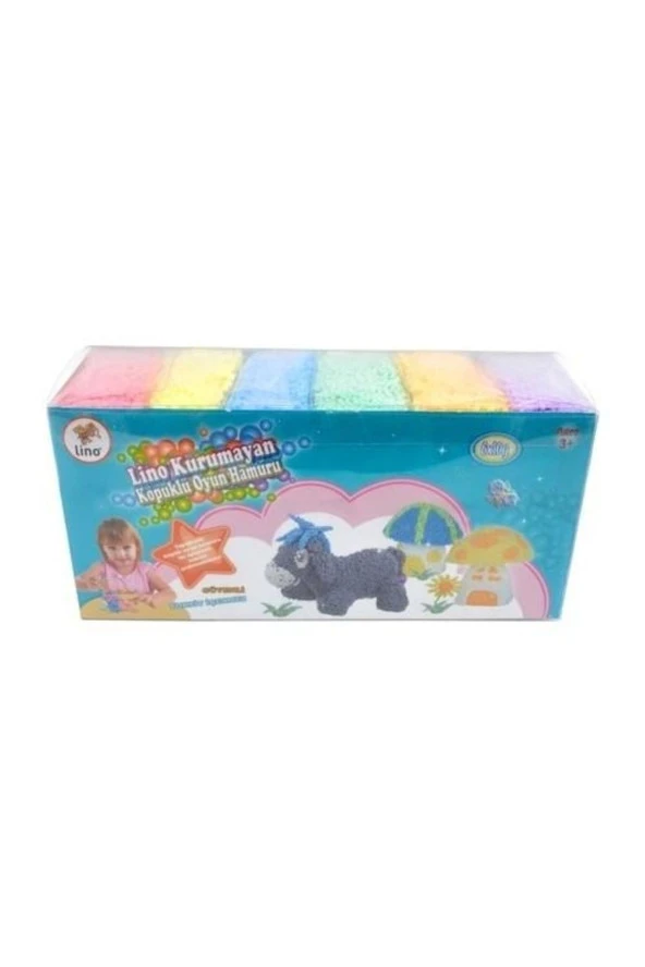 Kurumayan Köpüklü Oyun Hamuru 10 gr Pvc Kutu 6'lı ürün görseli 1