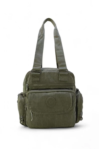 Kadın Omuz Çantası Çapraz Askılı Postacı Çanta Klinkır Kumaş 571 Collection Goril Anahtarlık Hediyeli!! 30*25 Cm ürün görseli 1