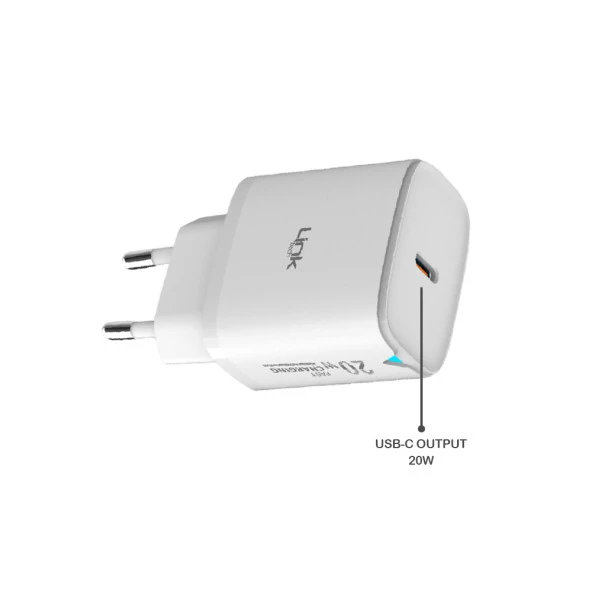 LinkTech C308 20W PD Type-C to Lightning Kablolu Şarj Aleti Set - Resim 2