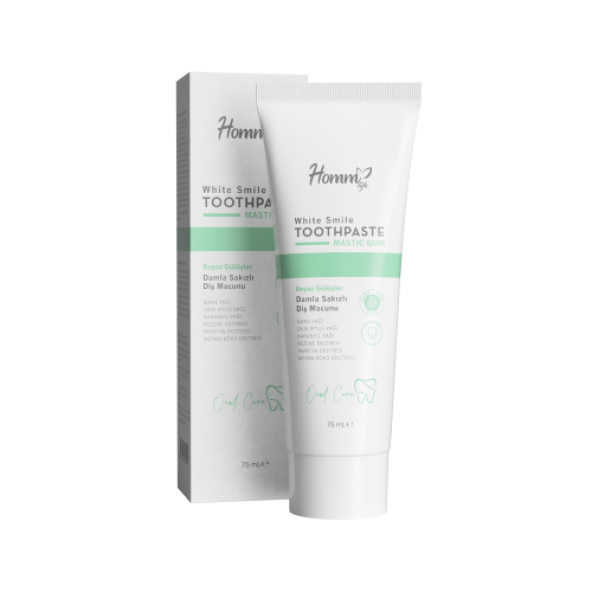 HOMM LIFE DAMLA SAKIZLI DİŞ MACUNU 75 ML ürün görseli 1