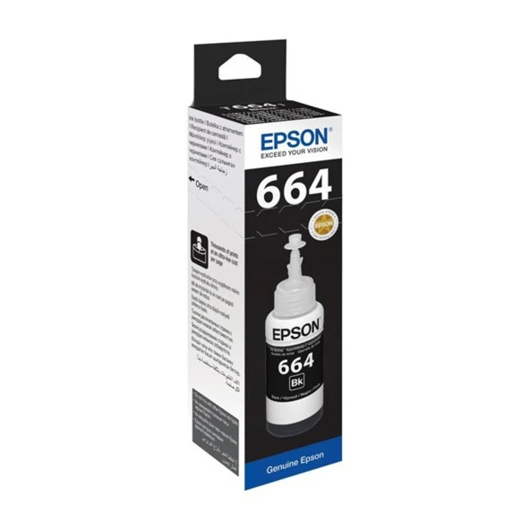 EPSON T66414A Siyah 70ml Tanklı Sistem Mürekkebi ürün görseli 1