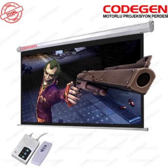CODEGEN EX18 180x180 Motorlu Projeksiyon Perdesi ürün görseli 1