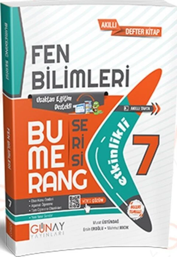 7. Sınıf Fen Bilimleri Etkinlikli Bumerang Serisi Günay Yayınları ürün görseli 1