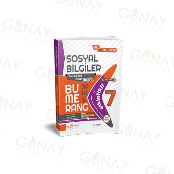 7. Sınıf Bumerang Etkinlikli Sosyal Bilgiler Günay Yayınları ürün görseli 1