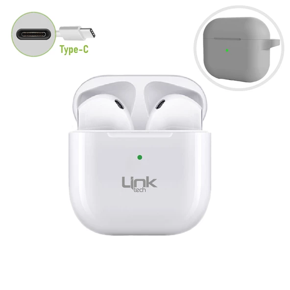 LinkTech AP01 SmartPods TWS 5.3 Bluetooth Kulaklık Type-C Beyaz ürün görseli 1