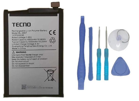 Tecno Spark 10 PRO Batarya Pil Sıfır Orijinal + TAMİR SETİ ürün görseli 1