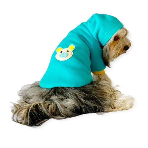 Blue Bear Kapşonlu Köpek  Sweat by Kemique ürün görseli 1