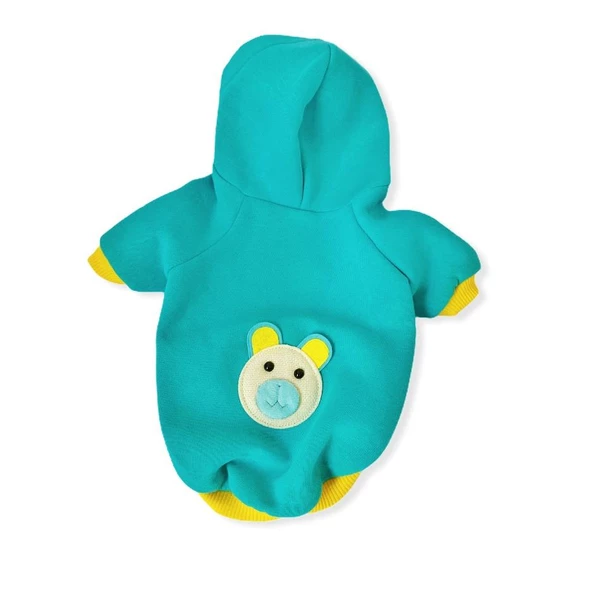Blue Bear Kapşonlu Köpek  Sweat by Kemique - Resim 7