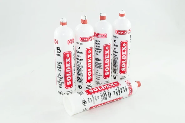Soldex 1.2 mm 25 gr Tüp Lehim Teli Sn60  Pb40 ürün görseli 1