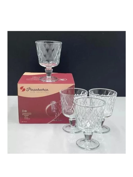 Paşabahçe 440462 Leafy Kadeh 110 cc 4'lü - Resim 4