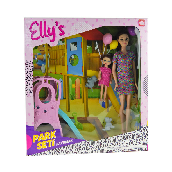 Oyuncak Bebek Elyss Park Seti Kaydıraklı Set - Resim 2