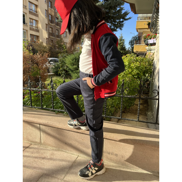 KIZ ÇOCUK LACİVERT OKUL PANTOLONU ürün görseli 1