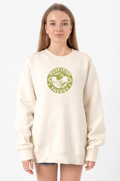 Fallout Poseidon Energy Ekru Kadın 2ip Sweatshirt ürün görseli 1