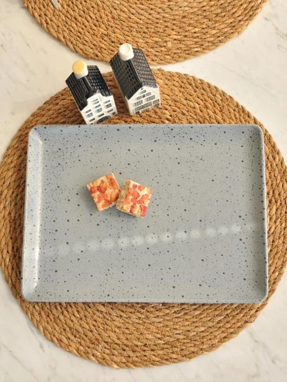 Mart Marble Green Dikdörgen Servis tabağı 20 x 27 ürün görseli 1
