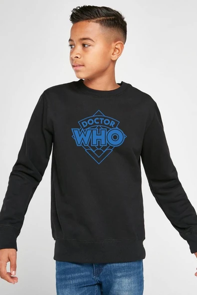 Doctor Who New Siyah Çocuk 2ip Sweatshirt ürün görseli 1