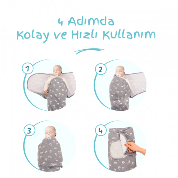 Sevi Bebe İnterlok Bebe Kundak Kuğu - Resim 6