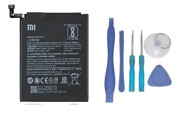 Xiaomi Redmi S2 - BN 31 - Batarya Pil Sıfır Orijinal + TAMİR SETİ ürün görseli 1
