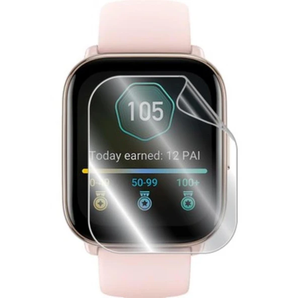 Amazfit Active ile Uyumlu Hidrojel Nano Film Ekran Koruyucu (2 Adet) ürün görseli 1