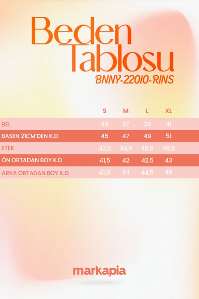 Kadın Rins Mini Jean Etek - Resim 8
