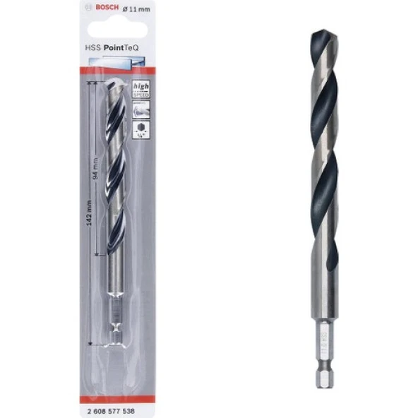 Bosch Hss Point Teq Hex Metal Matkap Ucu 11MM  - 2608577538 ürün görseli 1