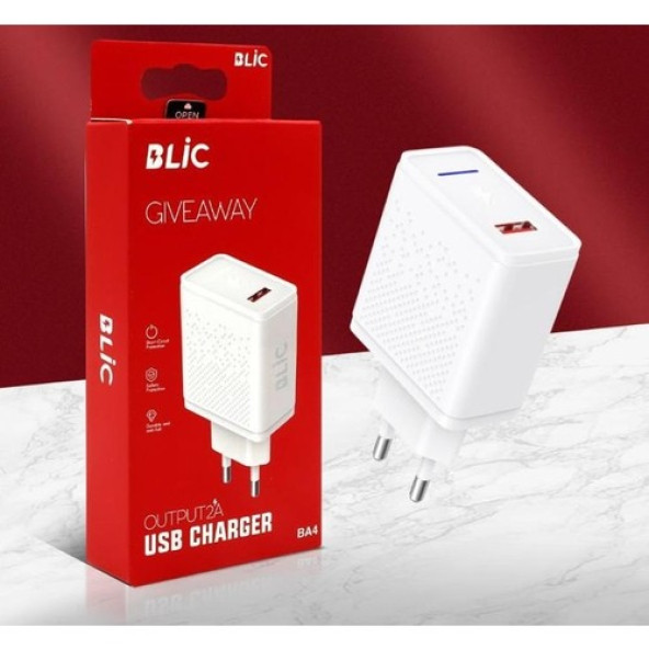 Blic 2A, LED Işıklı Şarj Başlık - Resim 2