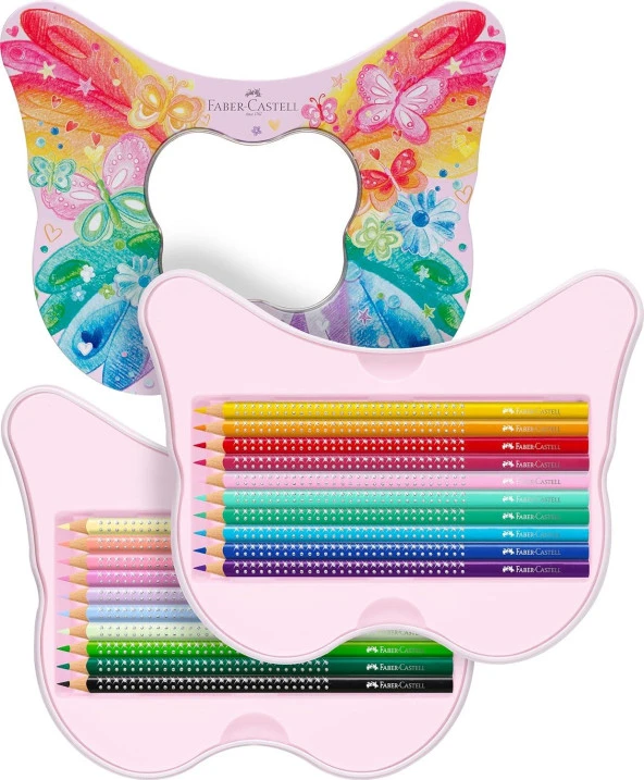20 Renk Kuru Boya Kelebek Teneke Kutulu 1 Paket 20 li Kuruboya Ana Renkler ve Pastel Renkler Okul Resim ürün görseli 1