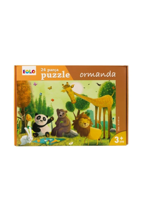 Çocuklar Için Yer Puzzle 24 Parça - Ormanda - Resim 2
