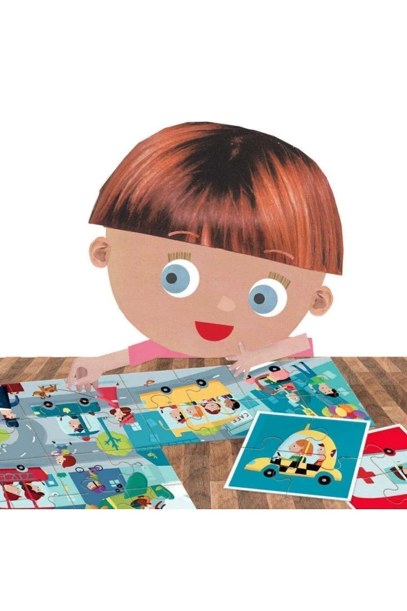 Headu Puzzle 8+1 Cıty (2-5 Yaş) - Resim 3