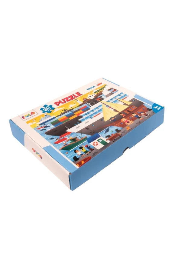 80 Parça Yer Puzzle – Liman - - Kolektif Kitabı ürün görseli 1