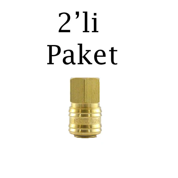 Brio Hava Hortum Dişi Gövde Kamalı 1/4 2'li Paket ürün görseli 1